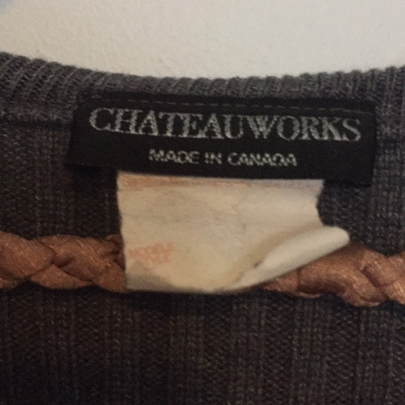 Vintage Chateau Works Gray knitted Sweater - Picture 4 of 7